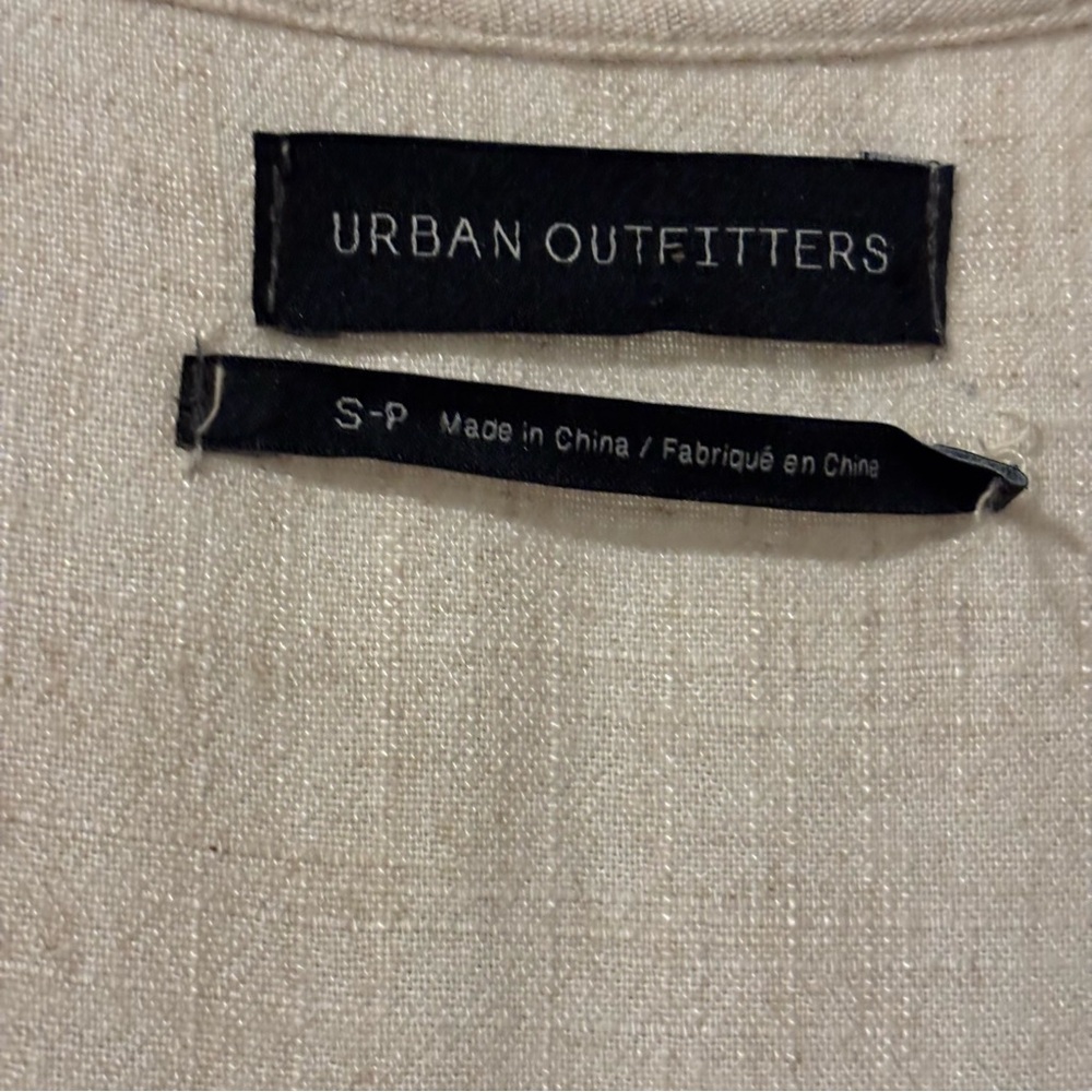 Urban Outfitters Woman Cream V-Neck Babydoll Minimalist Dress Size SP - Picture 7 of 7